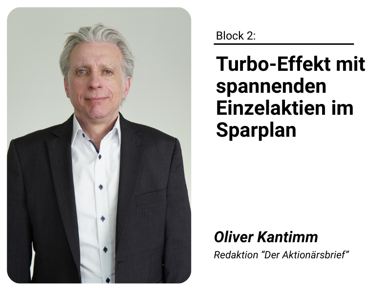 Portrait von Oliver Kantimm mit Überschrift zum Themenblock